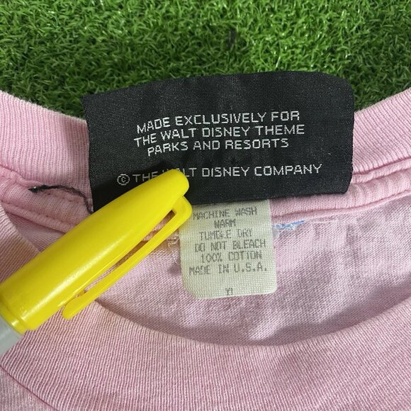 VTG Disney Originals Dixie Landings Resort Pink Embroidered Tee Shirt Size XL - Picture 6 of 8